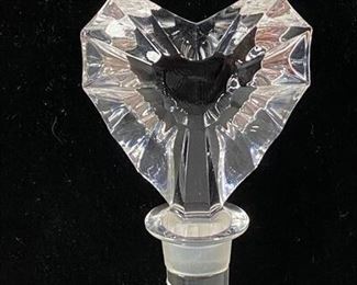 Mikasa Crystal Venus Heart Wine Bottle Stopper