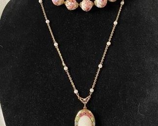 Pair of Pink Tones Necklaces