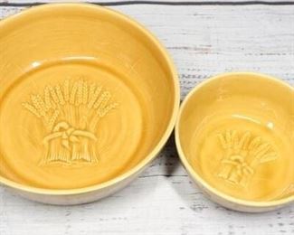 Pair of Vintage Franciscan Made in California Ceramic Wheat Bowls