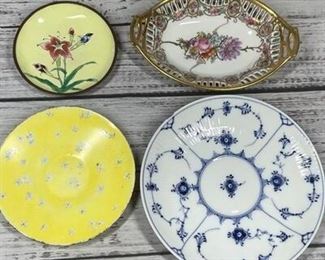 Set of Four Floral Patterned Plates