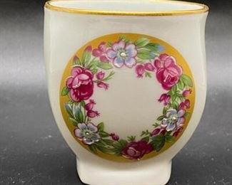 Small Limoges France Floral Painted Cup