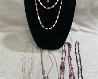 Variety Lot of 7 Beaded Style Necklaces