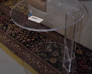 Lucite side table