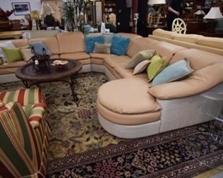 Italian Leather sectional sofa