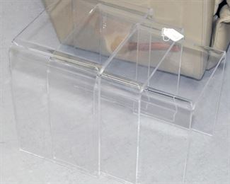 Lucite nesting tables