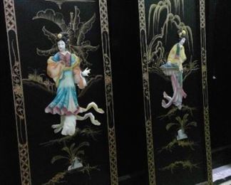 Inlaid Ivory Wall Displays (4)