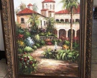 5ft XLarge painting with beautiful thick frame $499
