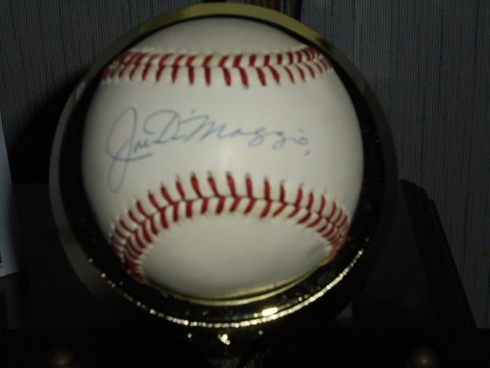 Authentic Joe DiMaggio baseball