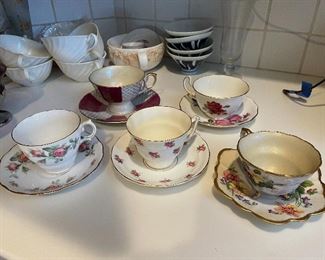 Teacups: Royal Vale, Adderley, Old Royal 