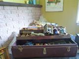 Vintage Tackle Box loaded with Vintage Lures, Reels, etc.