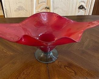 35 inch Hand made Murano Italy bowl/compote