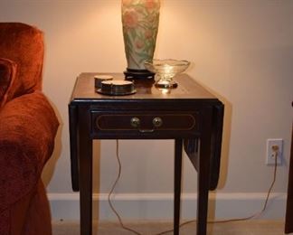 Mahogany Dropleaf End Table by Brandt
