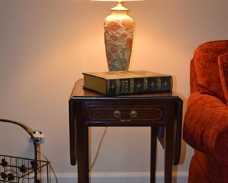 Mahogany Dropleaf End Table by Brandt