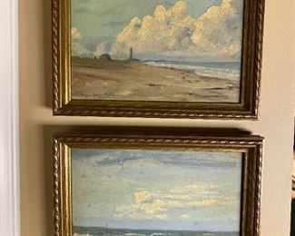 Original oil on canvas pair