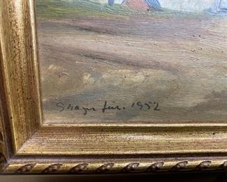 Original oil on canvas pair