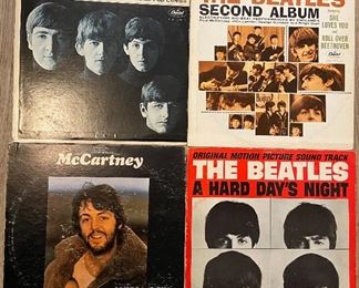 Vintage Vinyl Album Meet The Beatles
Vintage The Beatles’ Second Album 
Vintage McCartney Album
Vintage Vinyl Album The Beatles A Hard Day’s Night
