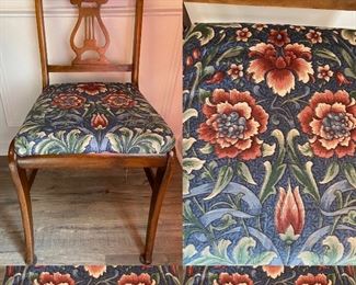 Set of 5 Vintage Lyre Back Chairs