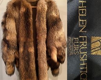 Vintage Racoon Cape/Stole by Helen Frushtick Furs Atlanta