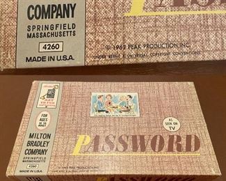 Vintage 1962 Milton Bradley Password Game