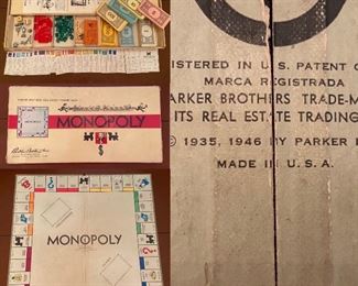 Vintage 1946 Parker Bros. Monopoly 