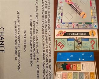 Vintage 1996 Hasbro Cleveland Edition Monopoly 