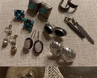 Sterling Pierced & Clip Earrings 