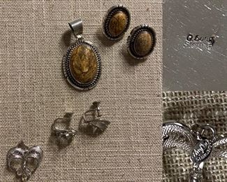 Sterling Earrings & Pendant Sets