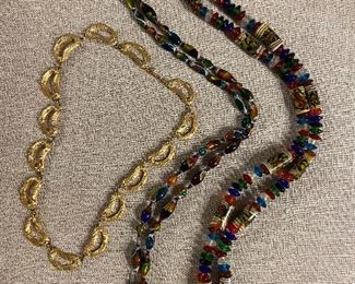 Vintage Neclaces ( Gold Tone Monet )