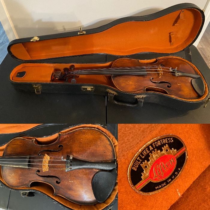 Vintage Prior to the 60’s Full Size Adult Violin in a Lifton Case