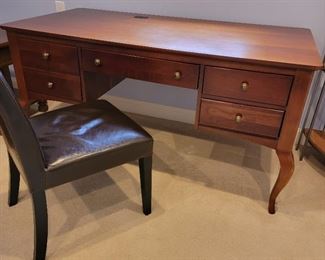 Stanley desk 30 1/2 x 60 1/2 x 30", chairs (2) Crate and Barrel: 34 x 18 x 20"  $275