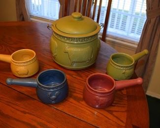 Colorful Soup Crockery