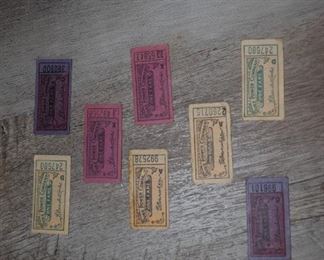 Vintage DUKE Power Bus Tickets