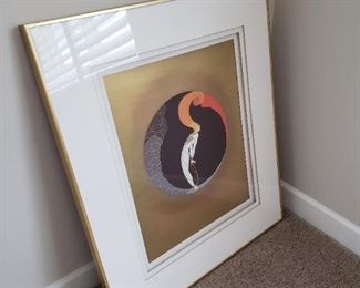 Set of 4 Erté framed prints, "The Four Emotions Suite"