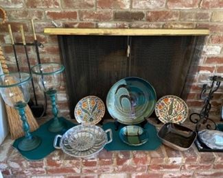 So much beautiful Mexican Silver, Glass decor.