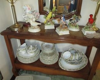 Birds & china dishes