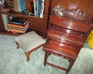 Footstool & nesting tables