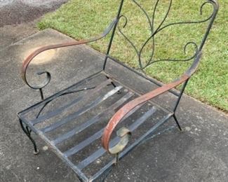 Wonderful vintage wrought iron outdoor furniture….includes cushions 