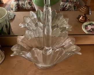 Beautiful crystal basket