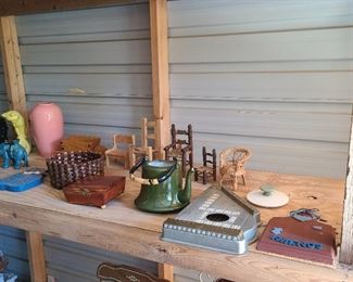 Outside buildings - Doll furniture and miscellaneous 