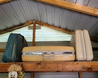 Outside buildings - Vintage suitcases