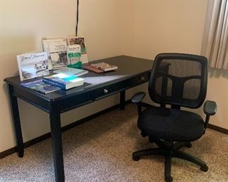 Desk and Mesh Chair