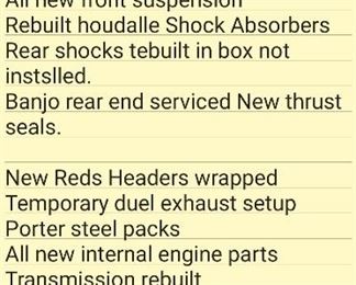 PARTSINFORMATION FOR 1945 FORD PICK-UP