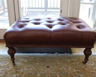 LEATHER OTTOMAN