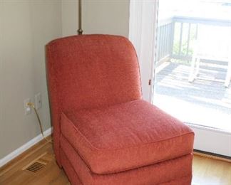 VANGUARD UPHOLSTERED ARMLESS ACCENT CHAIR