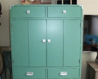 PAINTED ARMOIRE 