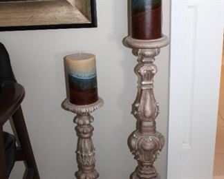 TALL DECORATIVE CANDLE HOLDERS