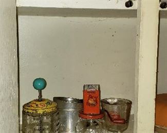 Variety of vintage kitchen