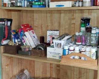 Variety of craft supplies