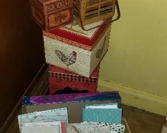 Box and cards
