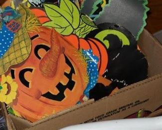 Vintage halloween cut outs